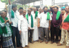 ಹುಳಿಯಾರು : ರೈತರಿಂದ ಛೀ… ಥೂ… ಚಳುವಳಿ