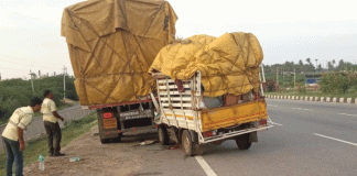 ಶಿರಾ : ಲಾರಿಗೆ ಟಾಟಾ ಏಸ್ ಡಿಕ್ಕಿ : ದಂಪತಿಗಳ ದುರ್ಮರಣ!!