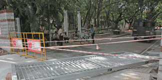 500 ಕೆಜಿ ತೂಕದ ಗೇಟ್ ಬಿದ್ದು ಸೆಕ್ಯೂರಿಟಿ ಗಾರ್ಡ್ ಸಾವು!!