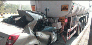 ಹಿರಿಯೂರಿನ ಟೋಲ್ ಬಳಿ ಭೀಕರ ಅಪಘಾತ: ಕಾರಿನಲ್ಲಿದ್ದ ಮೂವರು ಸ್ಥಳದಲ್ಲೇ ಸಾವು, ಬೆಚ್ಚಿಬಿದ್ದ ಸ್ಥಳೀಯರು