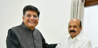 ಮುಖ್ಯಮಂತ್ರಿಯನ್ನು ಭೇಟಿ ಮಾಡಿದ ಕೇಂದ್ರ ಸಚಿವ