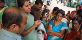 ವಿವಿಧ ಬೇಡಿಕೆಗಳ ಈಡೇರಿಕೆಗೆ ಆಗ್ರಹಿಸಿ ಅಂಗನವಾಡಿ ಕಾರ್ಯಕರ್ತರ ಪ್ರತಿಭಟನೆ