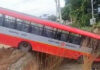 ಹಳ್ಳಕ್ಕೆ ಬಿದ್ದ KSRTC ಬಸ್ಸ್ ….!