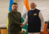 ಉಕ್ರೇನ್ ಅಧ್ಯಕ್ಷರನ್ನು ಭೇಟಿ ಮಾಡಿದ ಮೋದಿ ….!