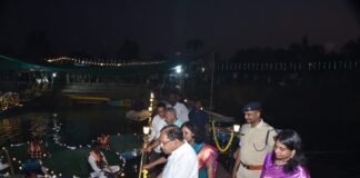 ತುಮಕೂರಿನ ಅಮಾನಿಕೆರೆಯಲ್ಲಿ ಬೋಟ್ ಪೆರೇಡ್