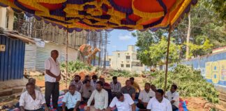 ರಸ್ತೆ ಅಭಿವೃದ್ಧಿ ನೆಪದಲ್ಲಿ ಮರಗಳ ಮಾರಣಹೋಮ : ಬಿಜೆಪಿ ಮುಖಂಡರು ಹಾಗೂ ನಾಗರಿಕರಿಂದ ದಿಢೀರ್ ಮುಷ್ಕರ